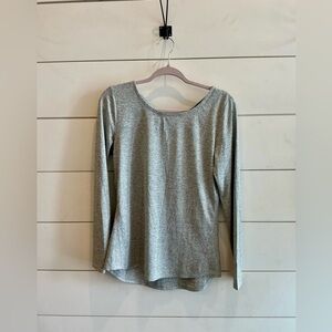 Athleta Long Sleeve Top w/a criss cross open back